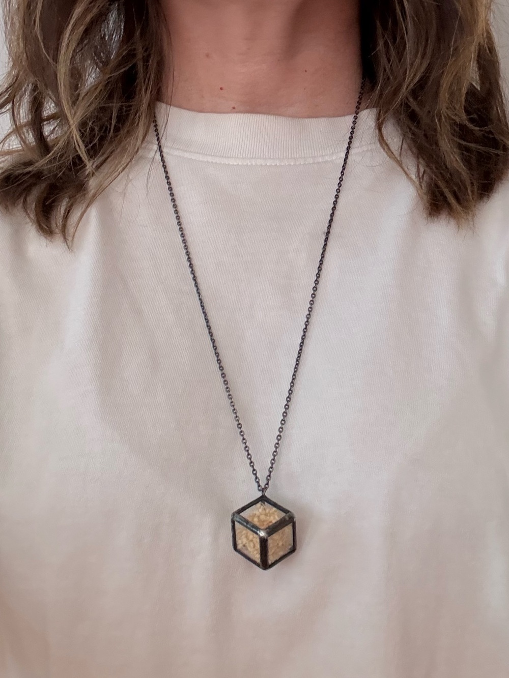 Stained Glass Terrarium Necklace